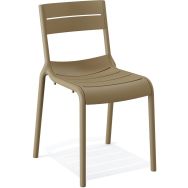 Lot de 4 Chaise empilable CALOR en PP - Sable