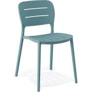 Lot de 4 Chaise empilable PROPI en PP - Bleu