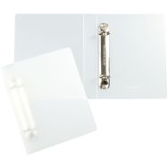 Lot de 4 Classeur A6: PP: 2 anneaux: 24/20 mm: transparent