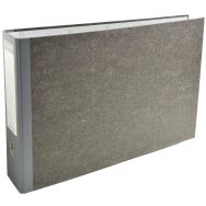 Lot de 4 Classeur à levier marbre gris dos de 80mm A3 horizontal