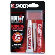 Lot de 4 Colle époxy rapide et résistant tubes 2x15ml