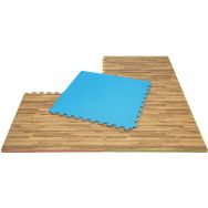 Lot de 4 dalles souples imitation bois