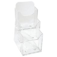 Lot de 4 Distributeur monobloc prospectus (1/3 a4) (3 compartiments)