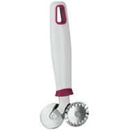 Lot de 4 Double roulette à pâte avec manche en plastique