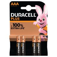 Lot de 4 Duracell Plus 100% AAA X4