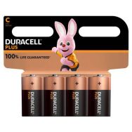 Lot de 4 Duracell Plus 100% C X4