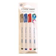Lot de 4 Feutre effaçable p/tableau et ardoise coloris assortis