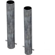 Lot de 4 Fourreaux 76 mm pour buts de football rabattables FB2398