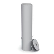 Lot de 4 Fourreaux aluminium pour buts de football 120 x 100 mm