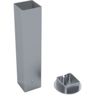 Lot de 4 Fourreaux carré de 80 x 80 mm en aluminium