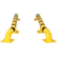 Lot de 4 Guides-roues pour camions jaune-noir h 315 mm