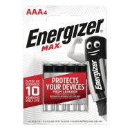 Lot de 4 Piles Max AAA - Lot de 4 - Energizer