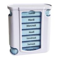 Lot de 4 Pilulier hebdomadaire matin/ midi/ soir/ nuit 10040