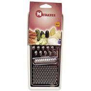 Lot de 4 Râpe légumes plate en inox entourage plastique