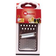 Lot de 4 Râpe plate inox entourage plastique et support anti glisse