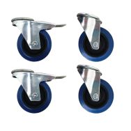 Lot de 4 Roues pour malle aluminium haute résistance- Lot de 4 - Viso