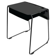 Lot de 4 Tables universitaires GROM+casier plateau noir époxy noir