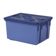 Lot de 4 bacs de rangement - 50 L