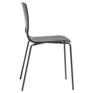 Lot de 4 chaises Alice 4 pieds non feu anthracite - peint anthracite