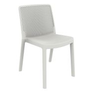 Lot de 4 chaises FRESH polypropylène - blanc
