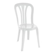 Lot de 4 chaises GARROTXA polypropylène - blanc