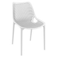 Lot de 4 chaises GRID polypropylène - blanc