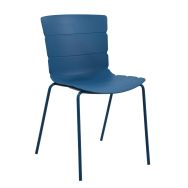 Lot de 4 chaises ROMA polypropylène/métal - Stamp