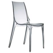 Lot de 4 chaises Vanity 4 pieds non feu - transparent