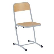 Lot de 4 chaises fixes Nila - T4 - piétement gris