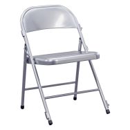 Lot de 4 chaises pliantes Boston K métal - gris