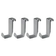 Lot de 4 crochets porte cartable pour table Gange - Tage - Lem - gris