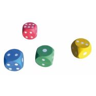 Lot de 4 dés caoutchouc
