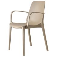 Lot de 4 fauteuils Ginevra Go Green - taupe