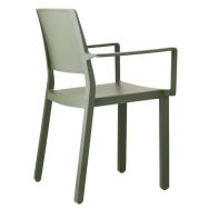 Lot de 4 fauteuils Kate - vert olive