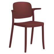 Lot de 4 fauteuils PIAZZA 2 monobloc polypropylène