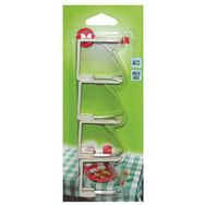 Lot de 4 fixe nappes bimatière inox et plastique