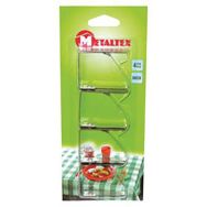 Lot de 4 fixe nappes en inox