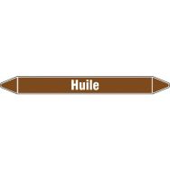 Lot de 4 marquage tuyauterie Huile