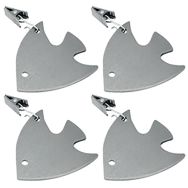 Lot de 4 pendeloques nappe avec pince en inox