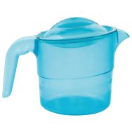 Lot de 4 pichets copolyester 0,5 L avec couvercle - bleu transparent