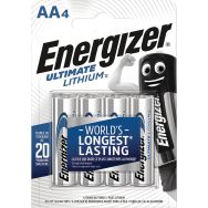Lot de 4 piles Lithium  AA (LR6)