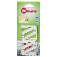 Lot de 4 pince nappes en plastique réglables avec ressort