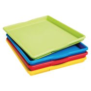 Lot de 4 plateaux d'activités multicolores