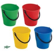 Lot de 4 seaux plastique assortis