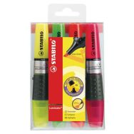 Lot de 4 surligneurs Stabilo Luminator - Présentoir - 4 coloris