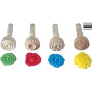 Lot de 4 tampons bois géants pour pâte à modeler