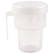 Lot de 4 tasses anti-fuites adulte 20 cl polypropylène - Plastorex