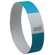 Lot de 500 Bracelets indéchirables en papier Tyvek Bleu