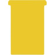 Lot de 500 Cartes T: format 4: 172x107/123mm: jaune: Planning