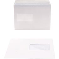 Lot de 500 Enveloppes 162x229 90g auto adhésives fenêtre 45